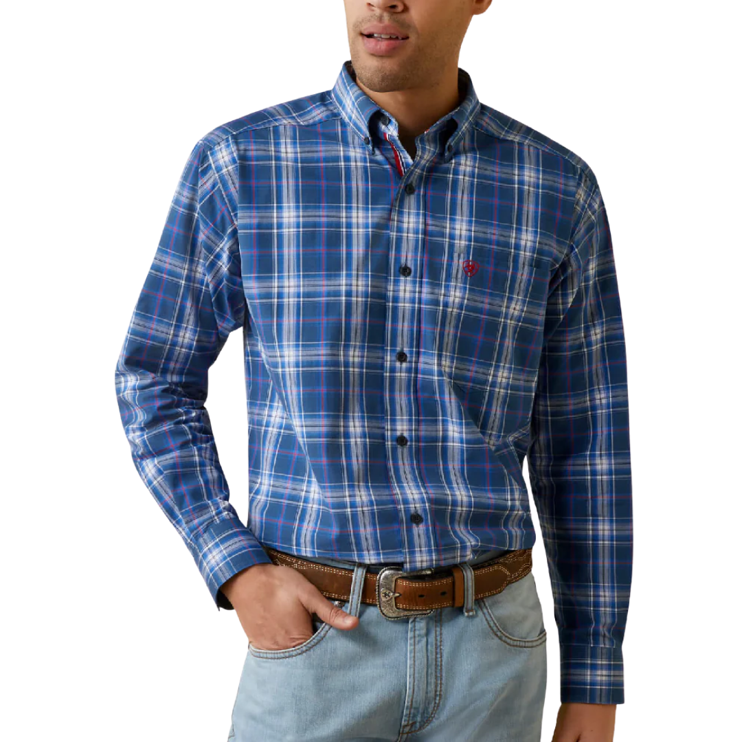 Ariat Men's Pro Series Blue Shirt
