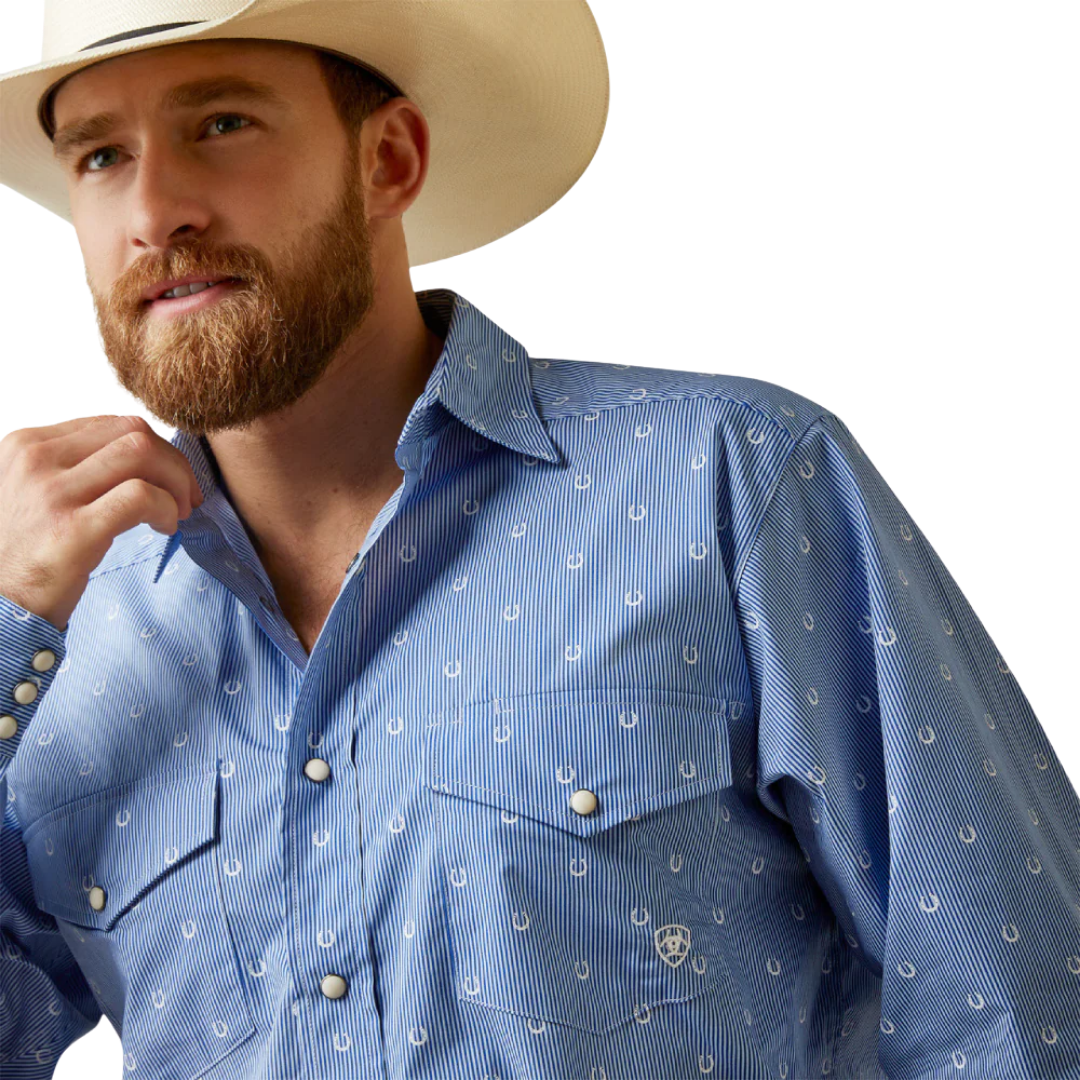 Ariat Men's Javier Classic Blue Shirt