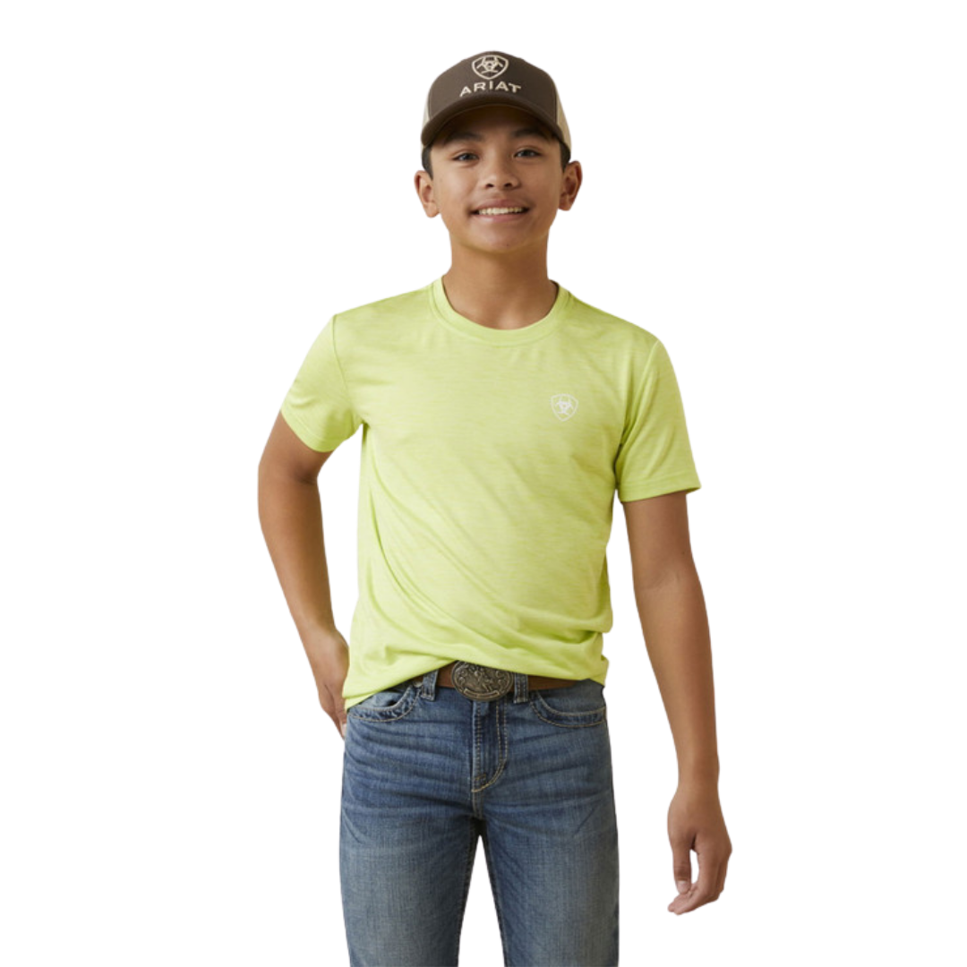 Ariat Youth Boys Charger Yellow Shirt
