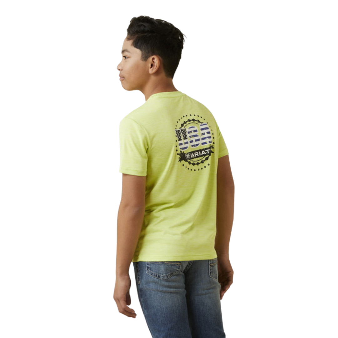Ariat Youth Boys Charger Yellow Shirt