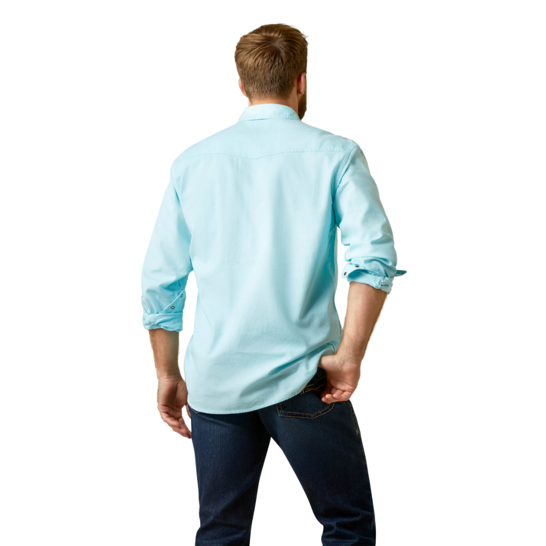 Ariat Men's Ace Retro Turquoise Shirt