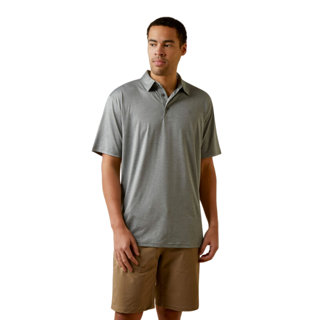 Ariat Men's Charger Polo Grey Shirt