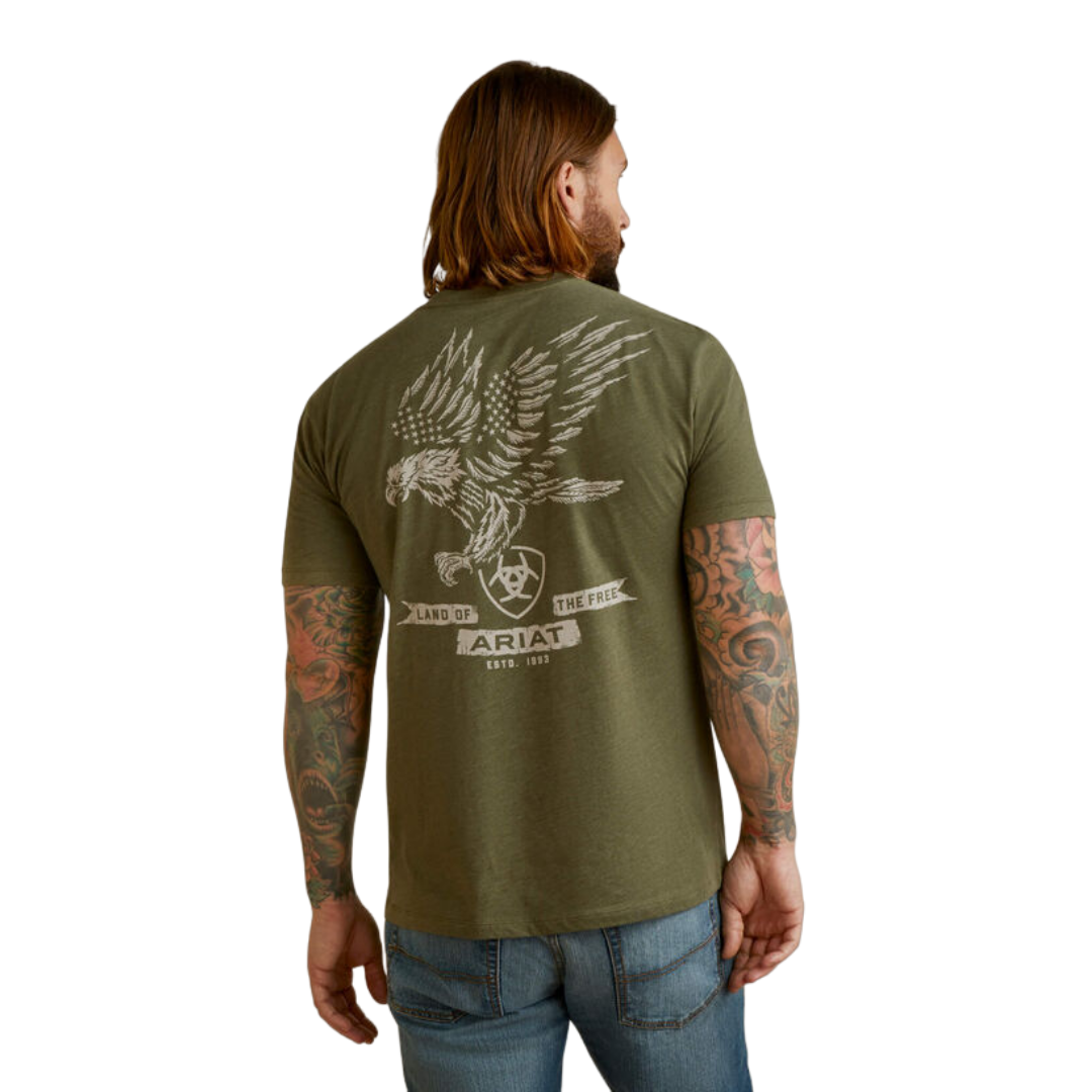 Ariat Men's Fighting Eagle Green Shirt