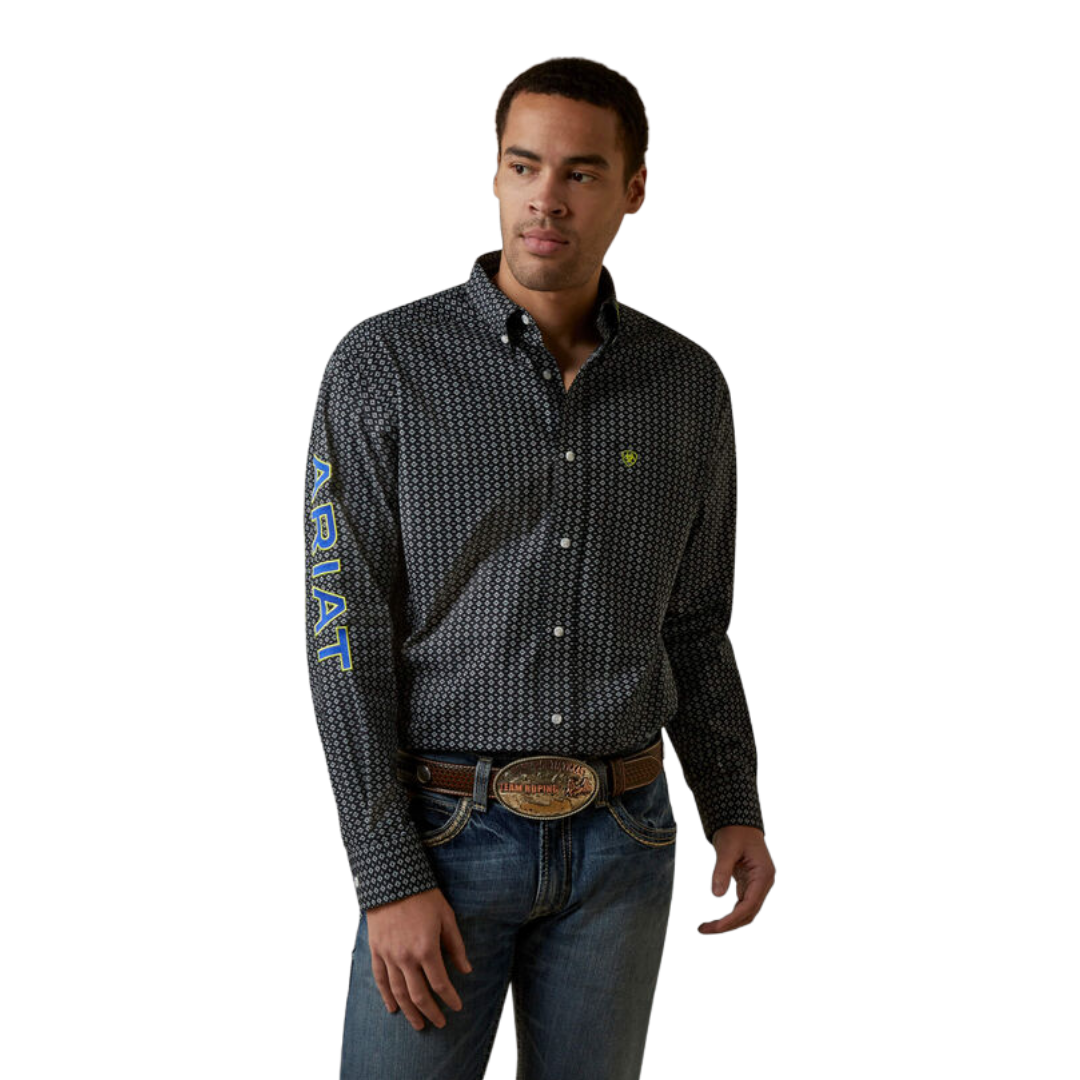 Ariat Men's Team Peyton Classic Grey Shirt