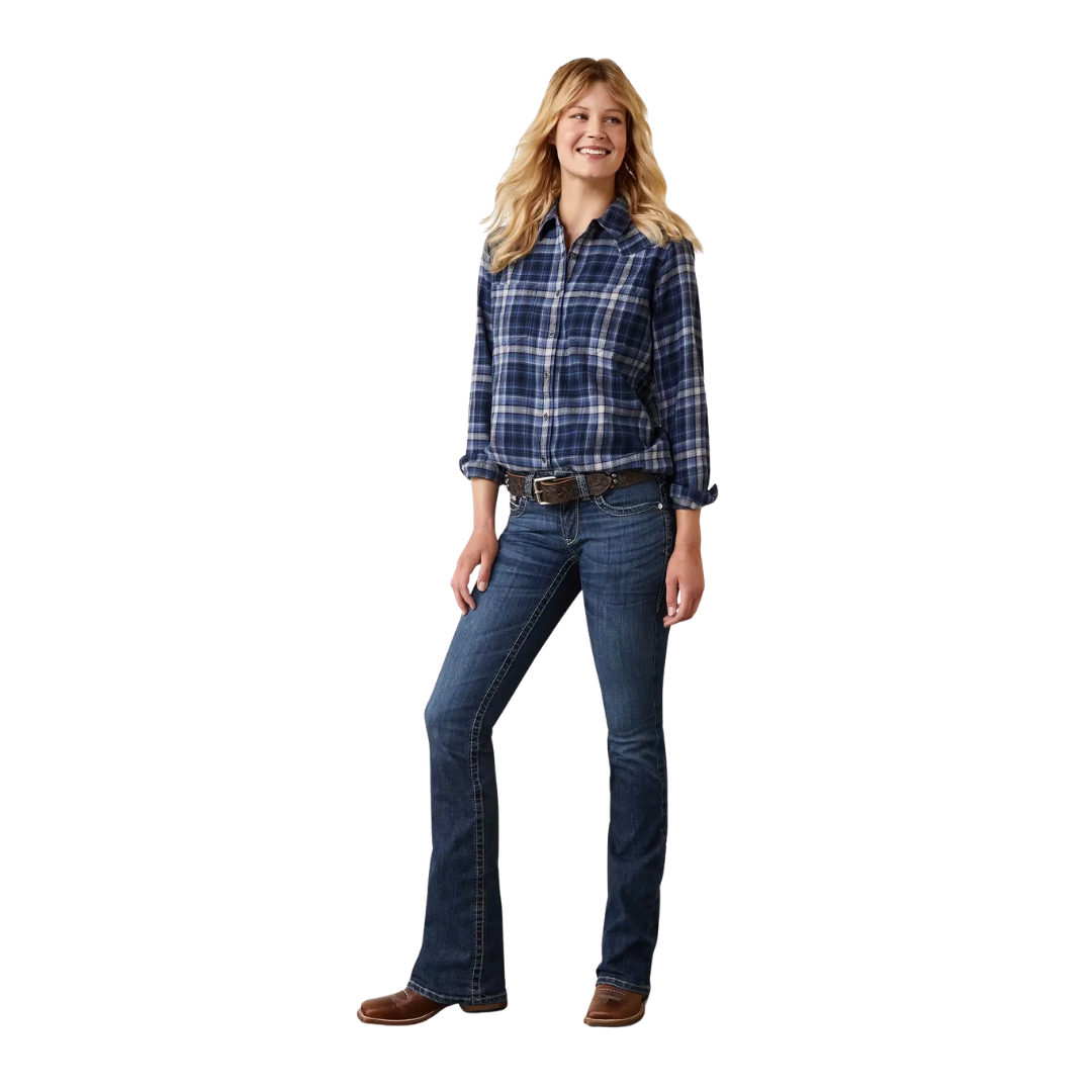 Ariat Women's Real Mid Rise Miriam Blue Jeans