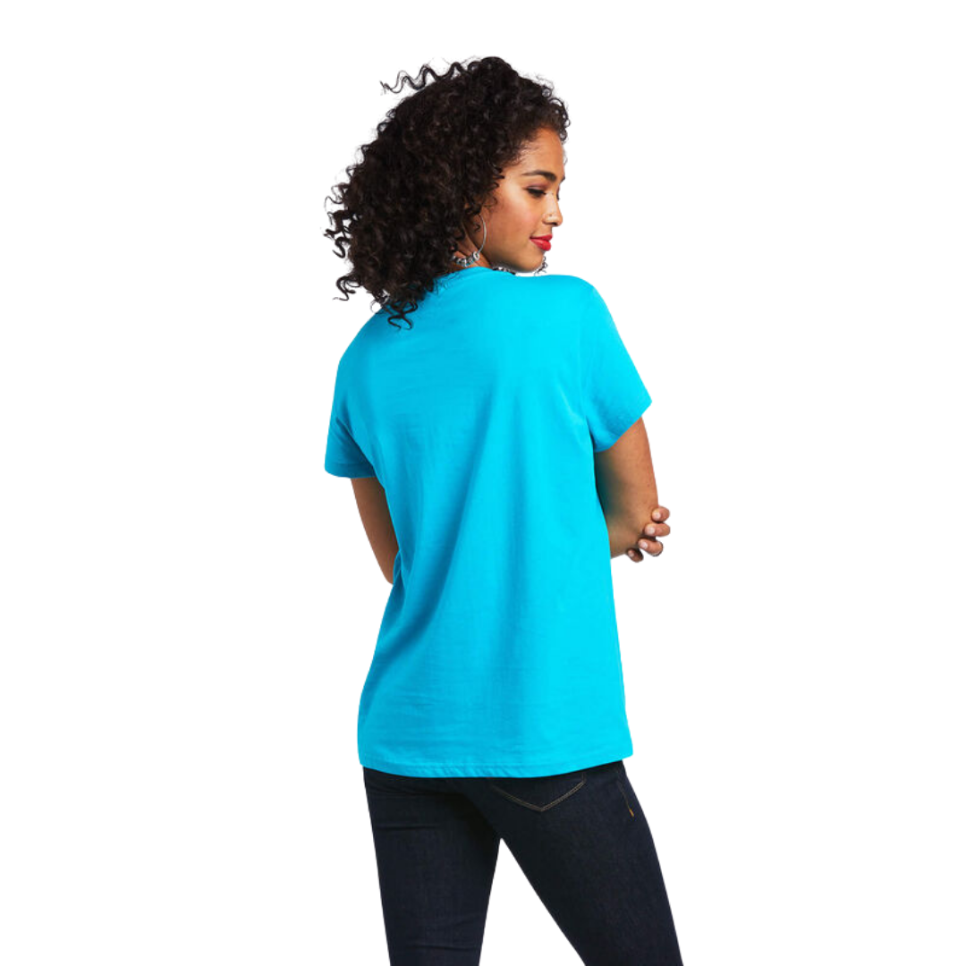 Ariat Women's Real Pacific Steerhead Blue Shirt