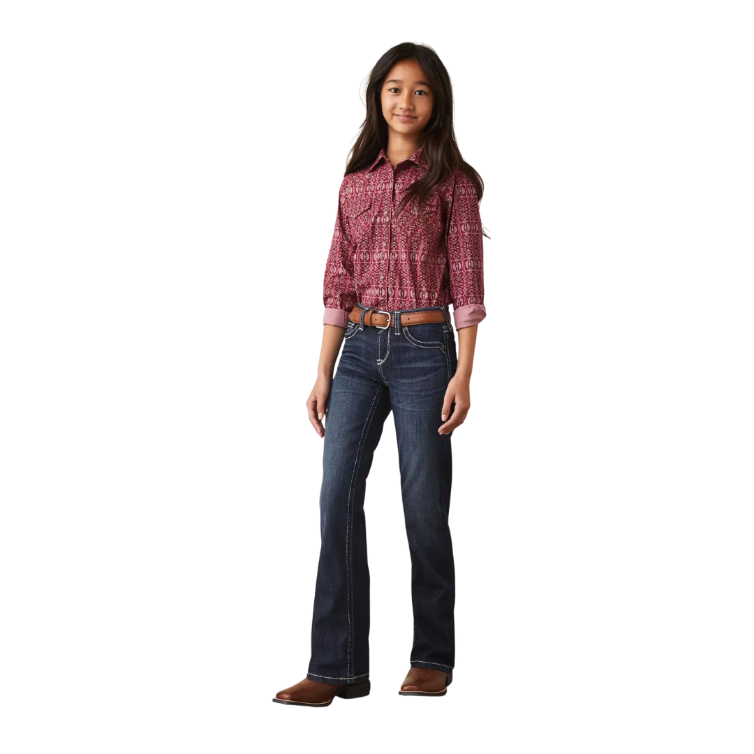 Ariat Youth Girl's Real Brianna Blue Jeans