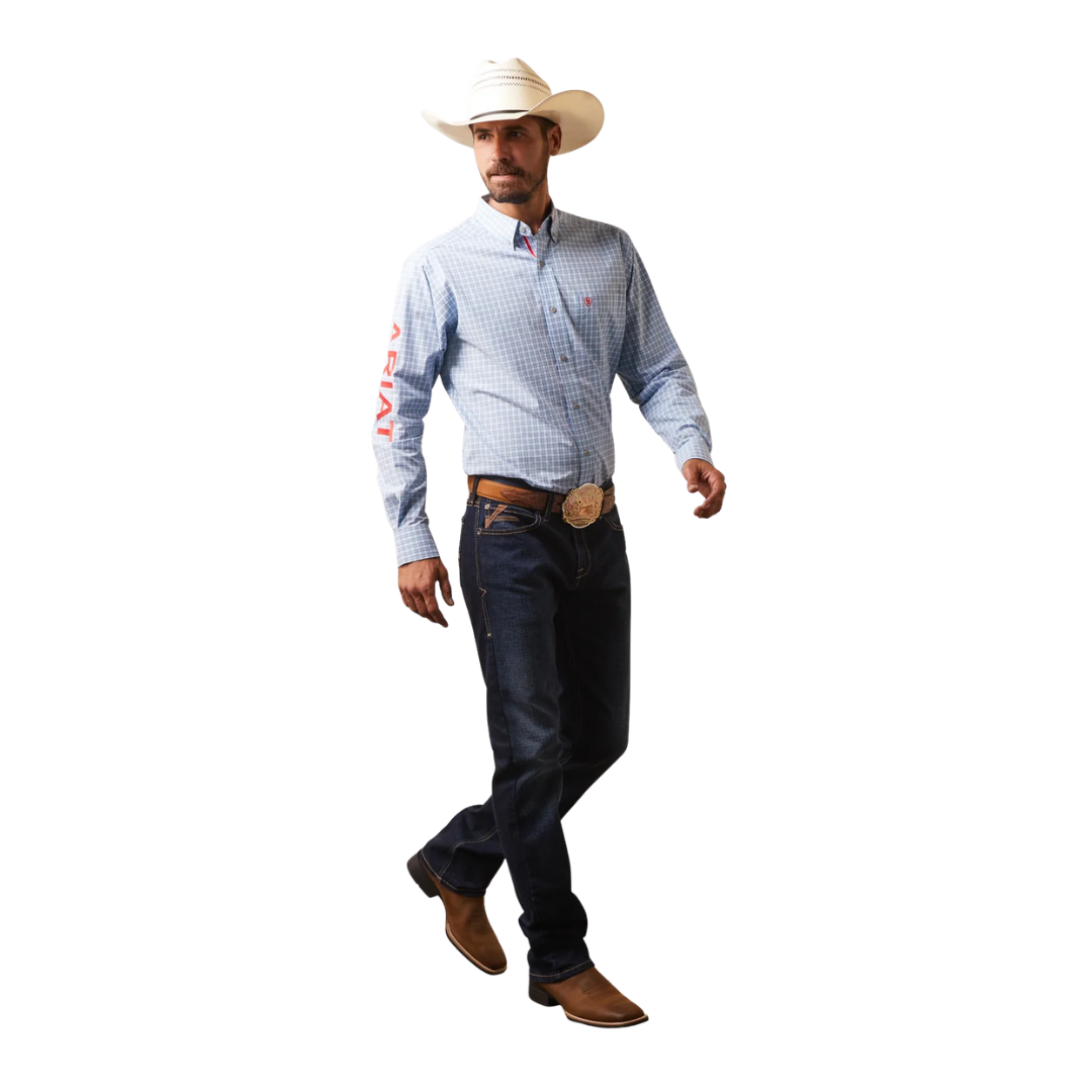 Ariat Men's Pro Series Team Hylton Blue Shirt