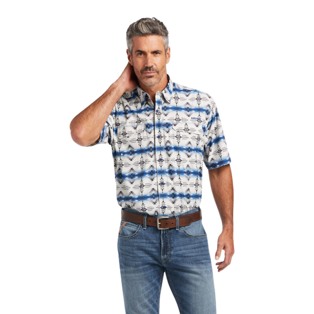 Ariat Men's Venttek Outbound Blue Shirt
