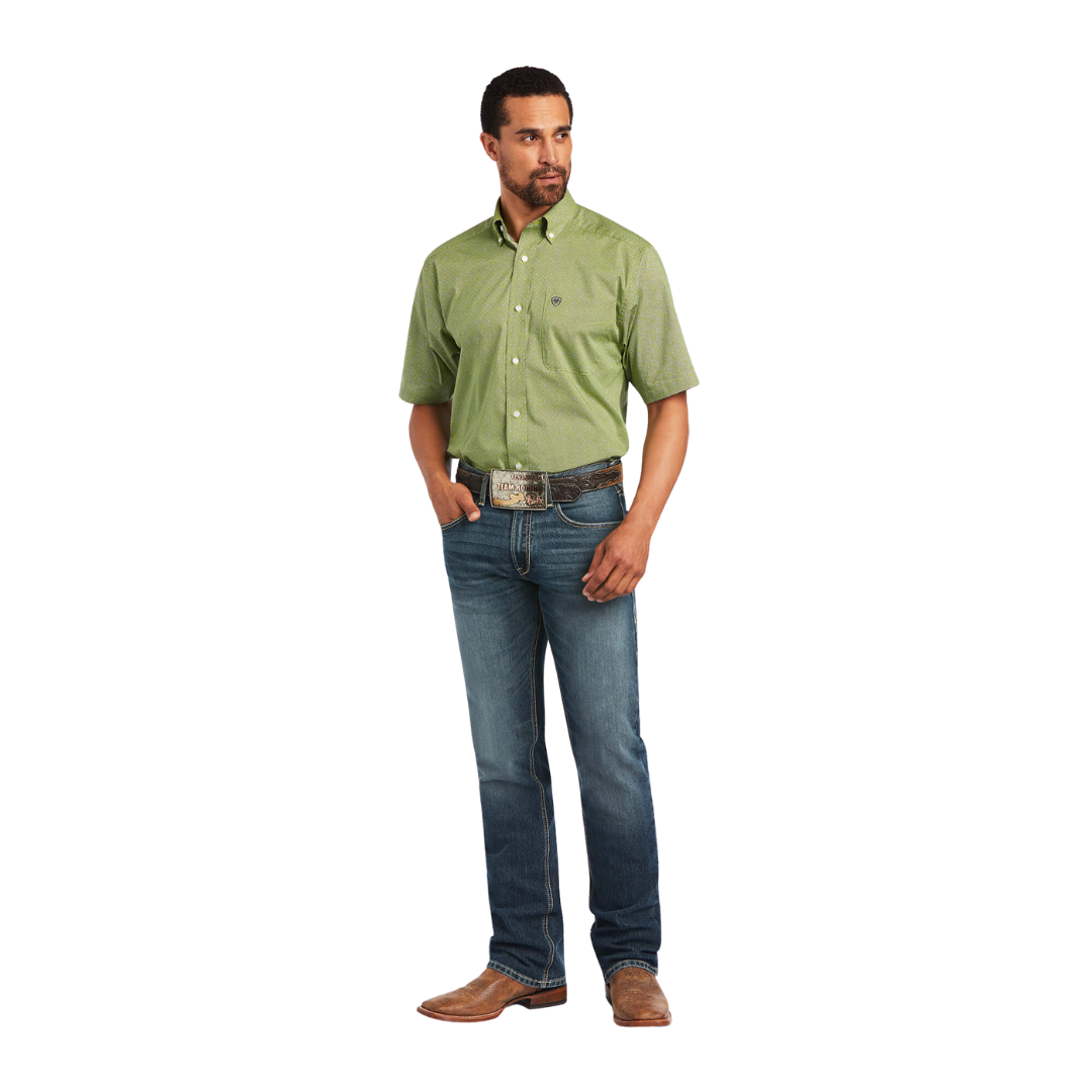 Ariat Men's Branson Stretch Green Shirt