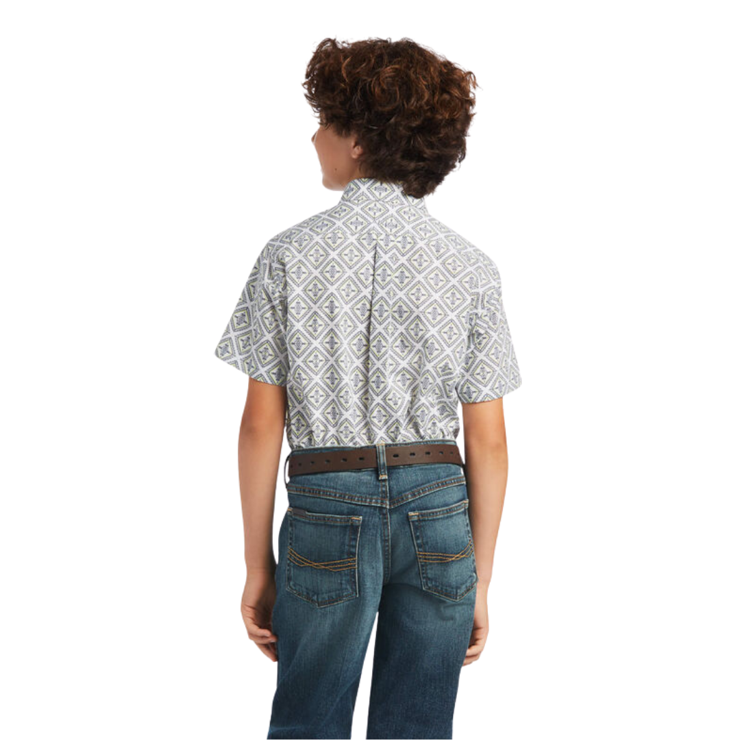Ariat Youth Boy's Baylor Classic Grey Shirt