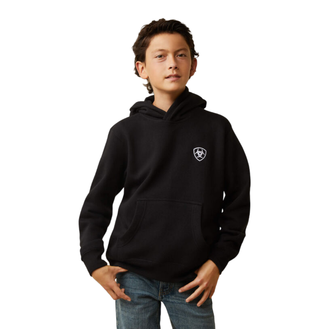 Ariat Youth Boy's Americana Black Hoodie