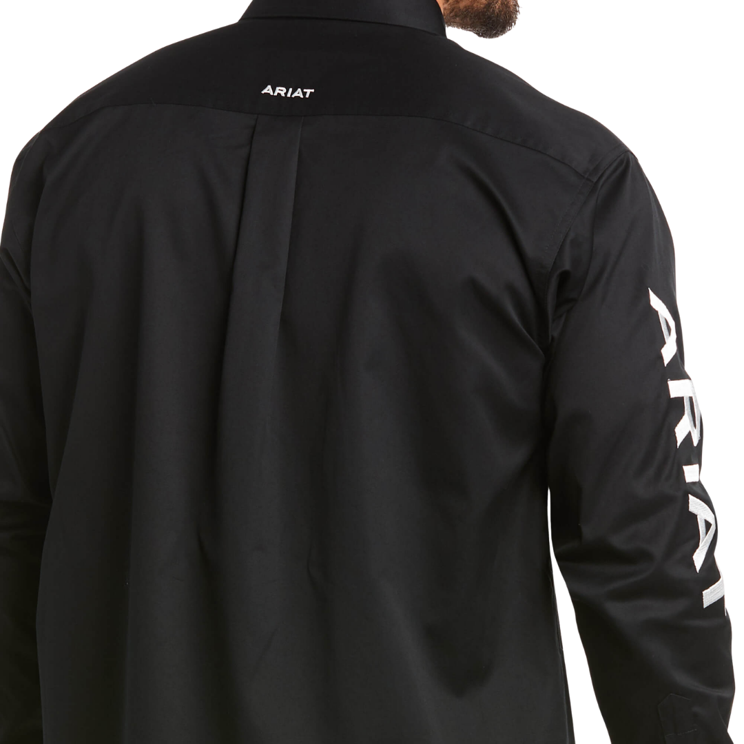Ariat Men's Team Logo Twill Classic Black Shirt