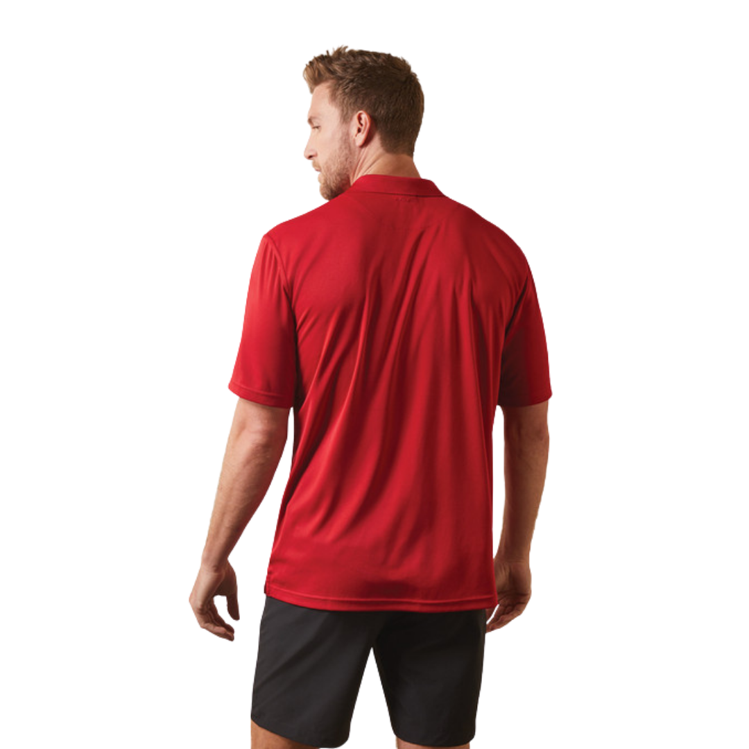 Ariat Men's Tek Scooter Red Polo Shirt