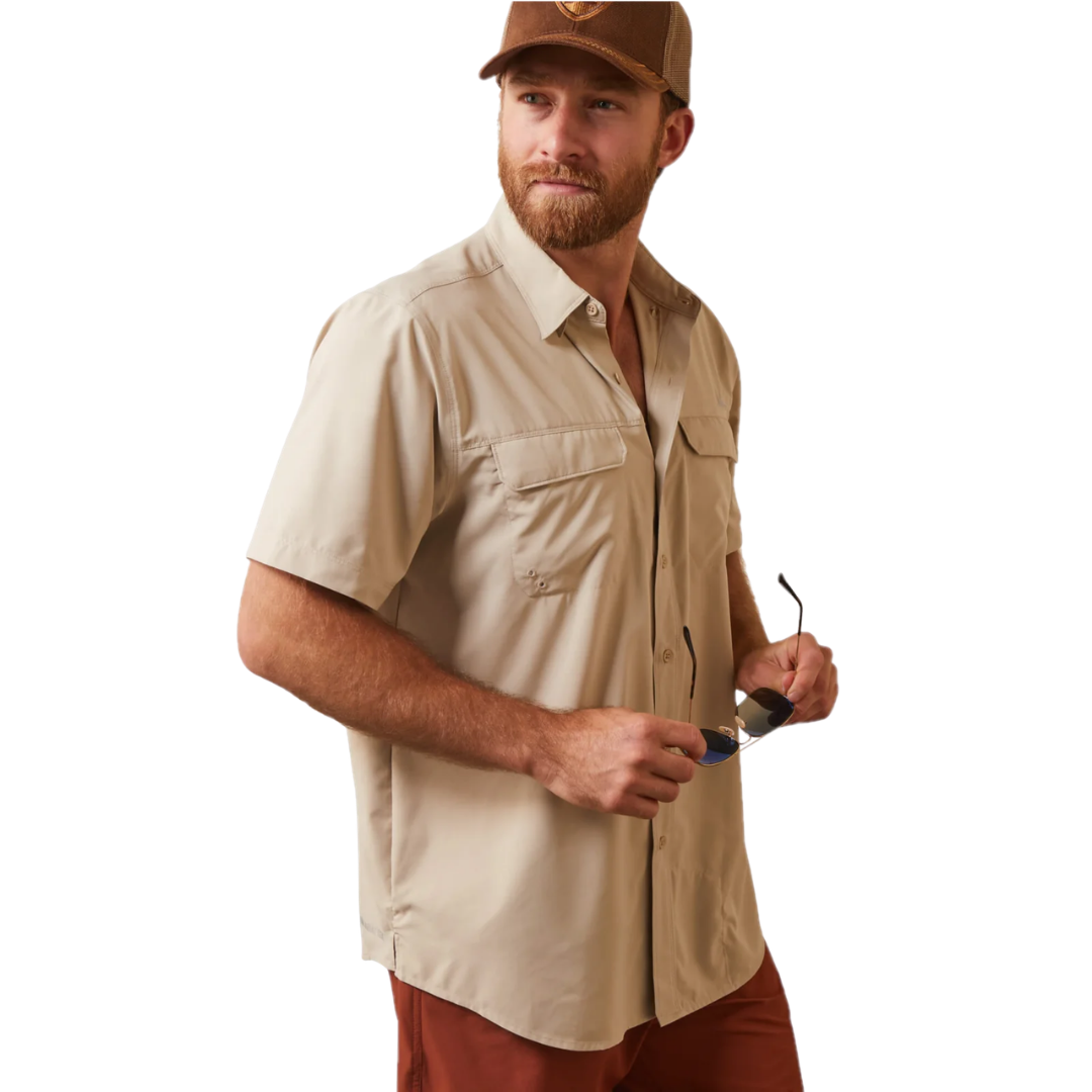Ariat Men's VentTEK Outbound Oxford Tan Shirt