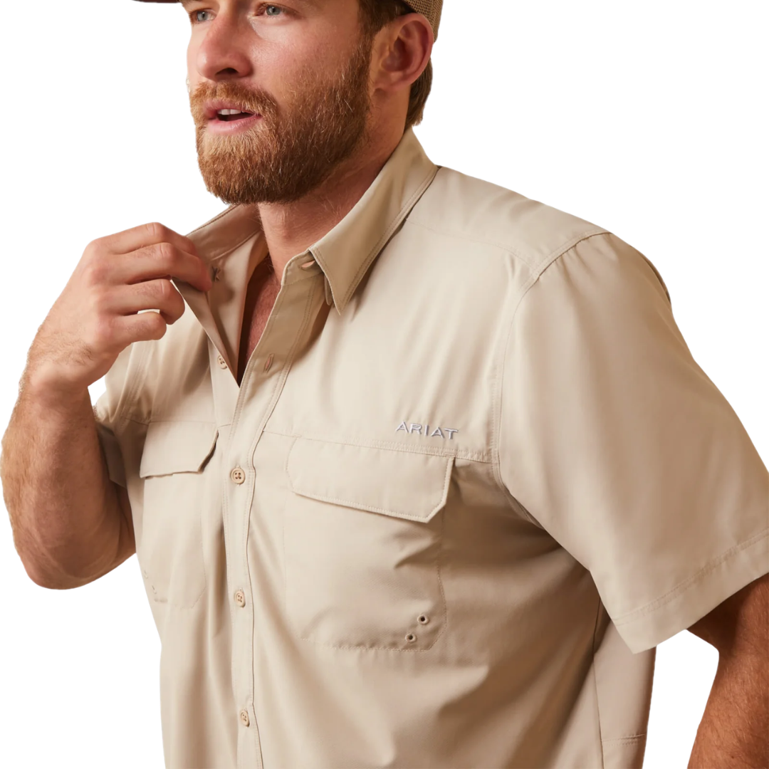 Ariat Men's VentTEK Outbound Oxford Tan Shirt