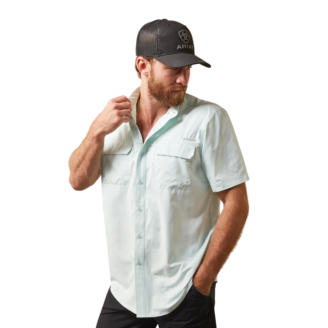 Ariat Men's VentTEK Outbound Fair Aqua Button Down Shirt