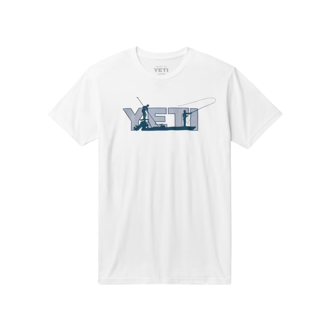 Yeti Men's Skiff Short Sleeve White T-Shirt