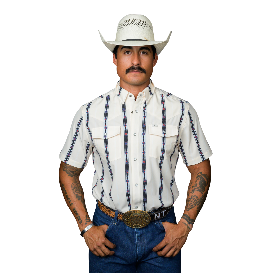 Ferrell Men's The Outlaw Snap Ivory Shirt