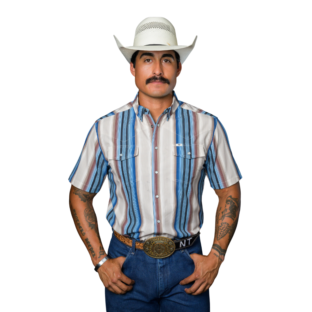 Ferrell Men's The Harrison Snap Cream Shirt