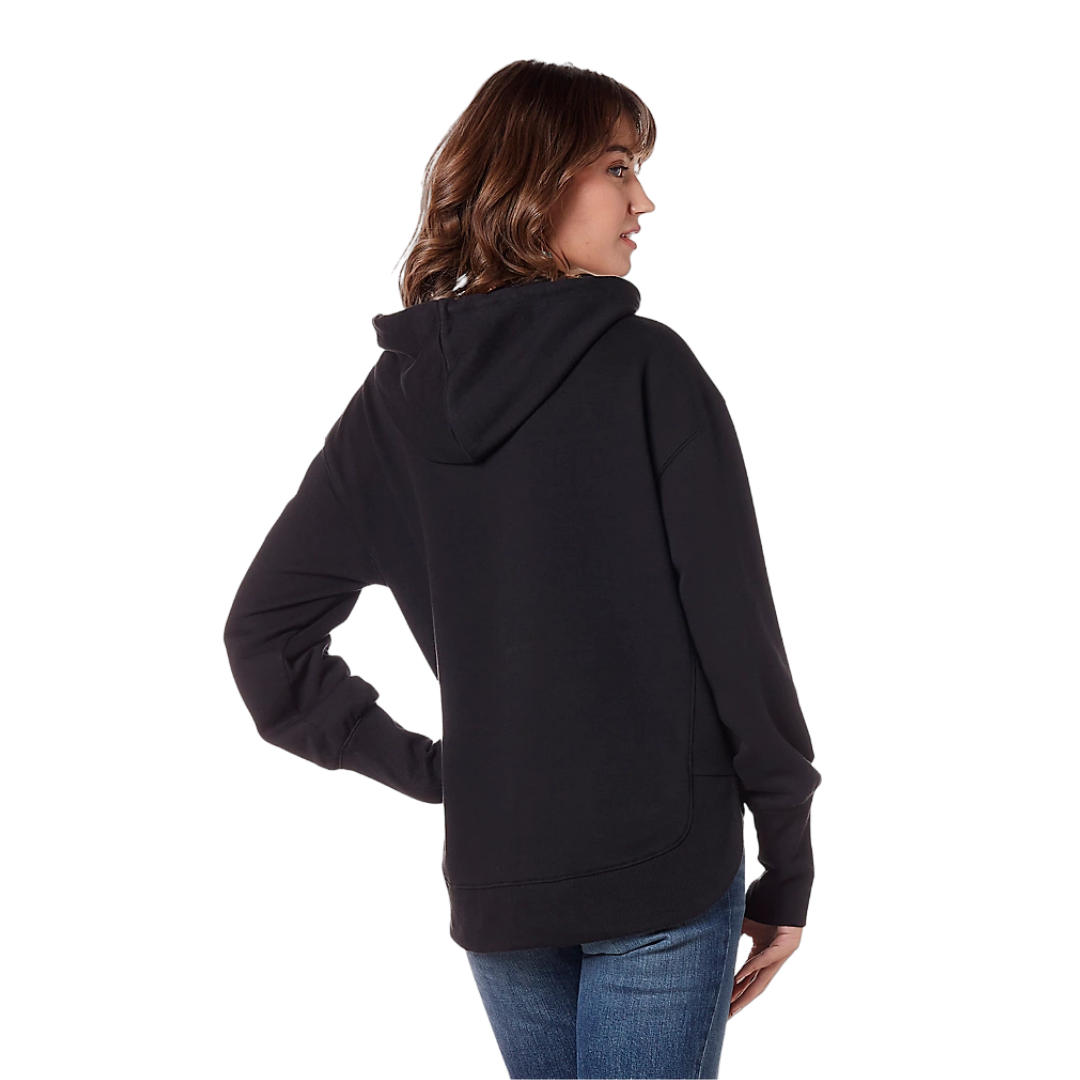 Wrangler Women's Black Beauty Retro Curved Hem Hoodie