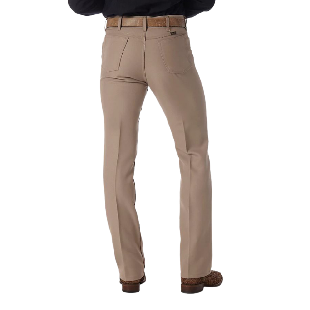 Wrangler Men's Tan Regular Fit High Rise Pants