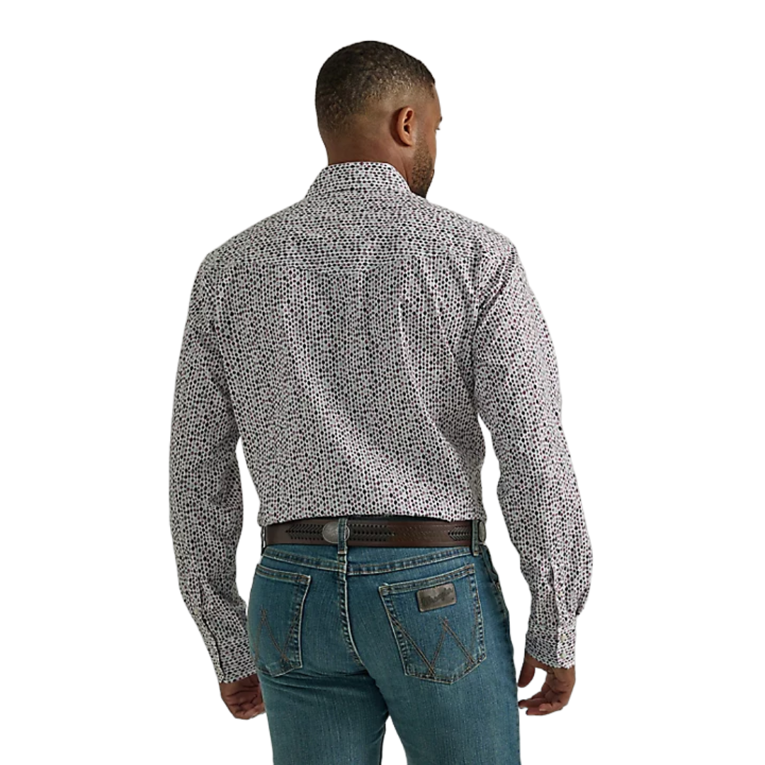 Wrangler Men's Purple Drops 20x Competition Snap Shirt