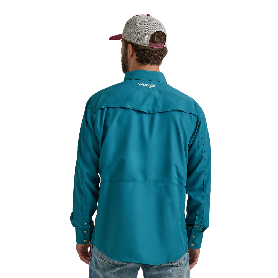 Wrangler Men's Performance Deep Teal Shirt