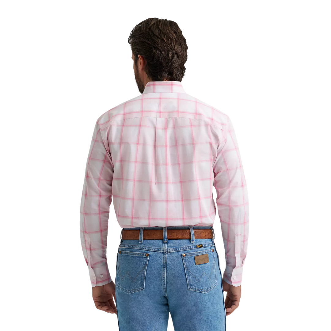 Wrangler Men's Bucking Cancer Pink Shirt