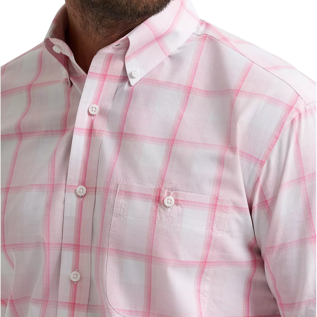 Wrangler Men's Bucking Cancer Pink Shirt