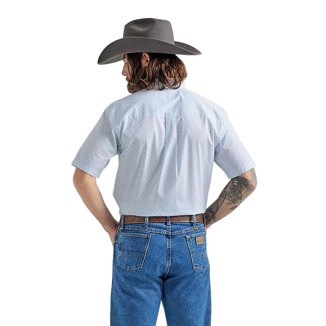 Wrangler Men's George Strait Baby Blue Shirt