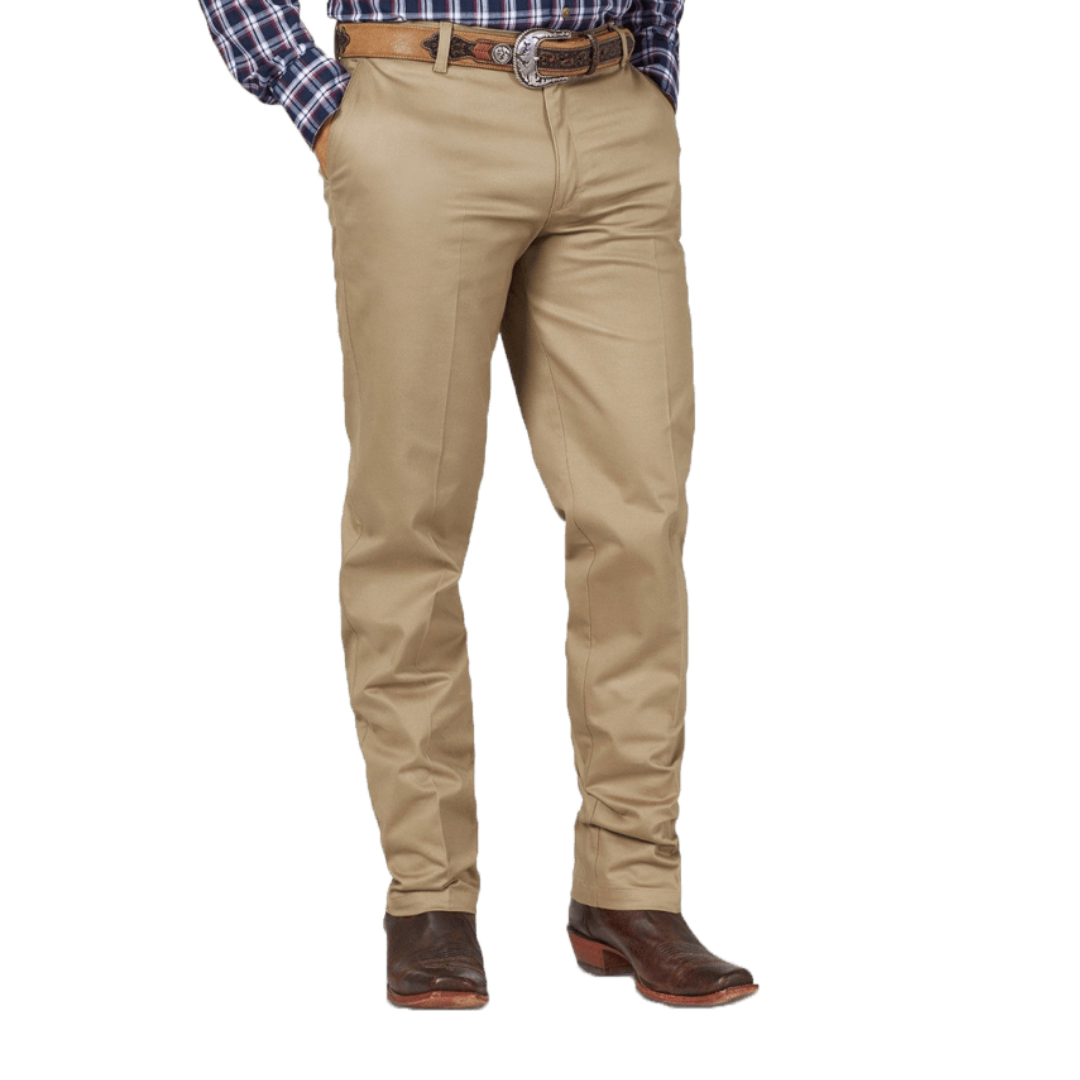 Wrangler Men's Casual Relaxed Fit Flat Front Khaki Pants