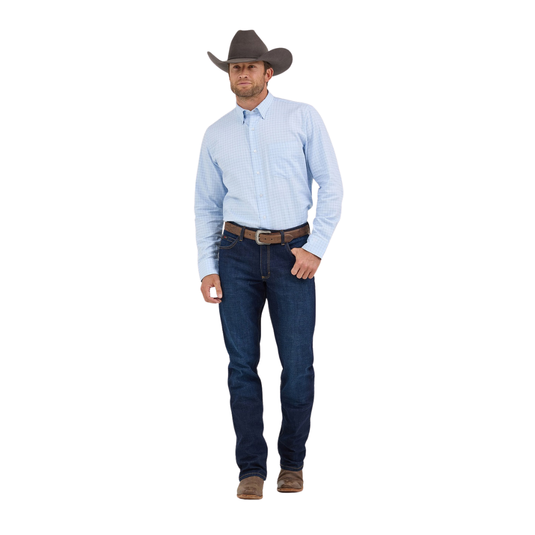 Wrangler Men's X Cody Johnson Light Blue Shirt