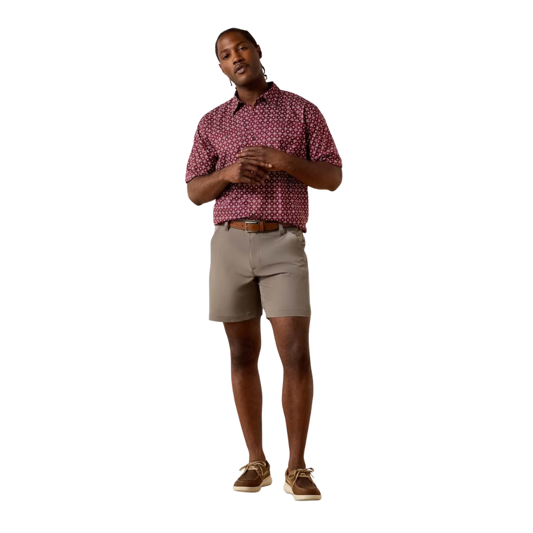 Ariat Men's Maroon 360 Airflow Classic Fit Shirt