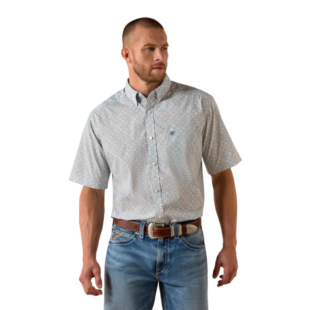 Ariat Men's Pier Classic Fit Blue Shirt