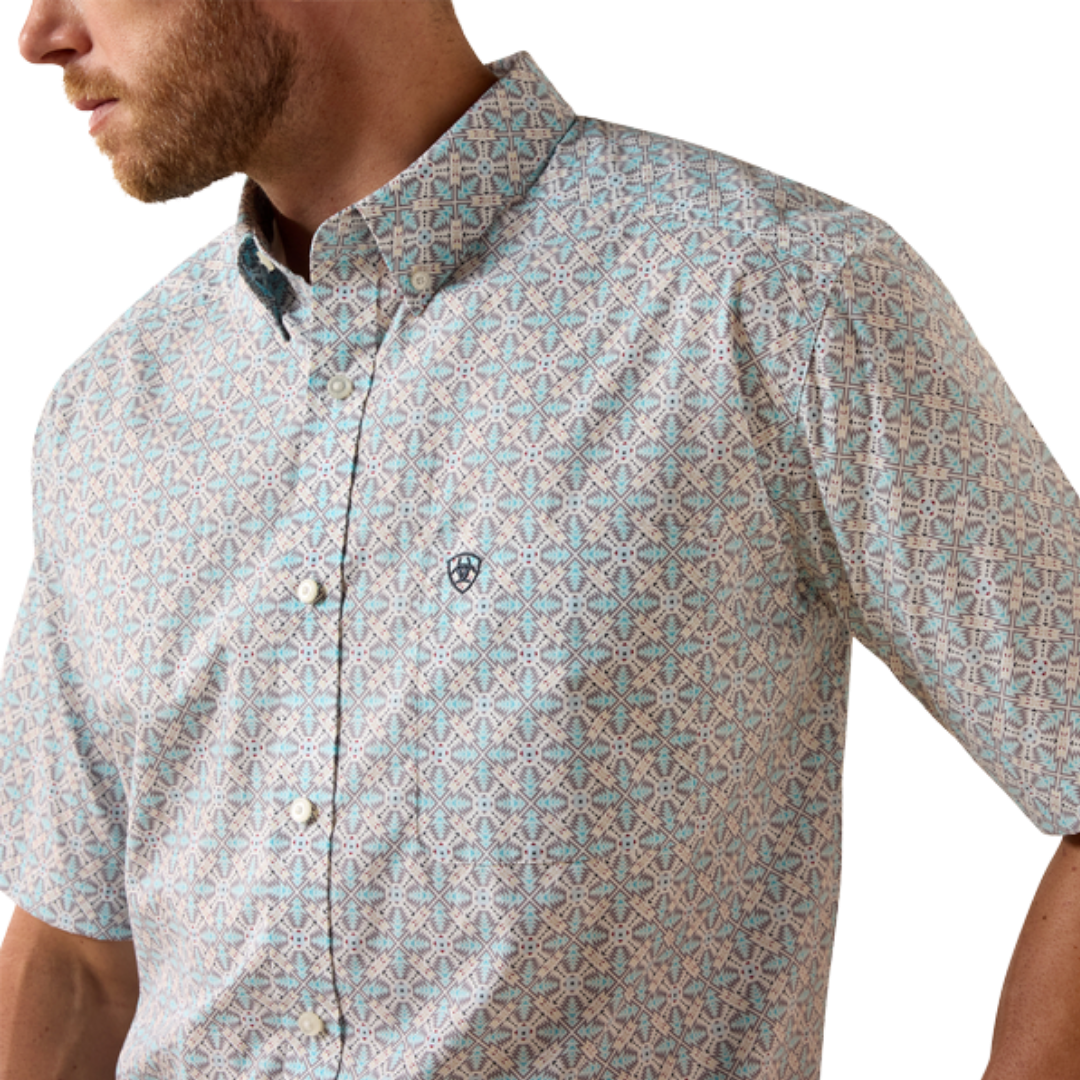 Ariat Men's Pier Classic Fit Blue Shirt