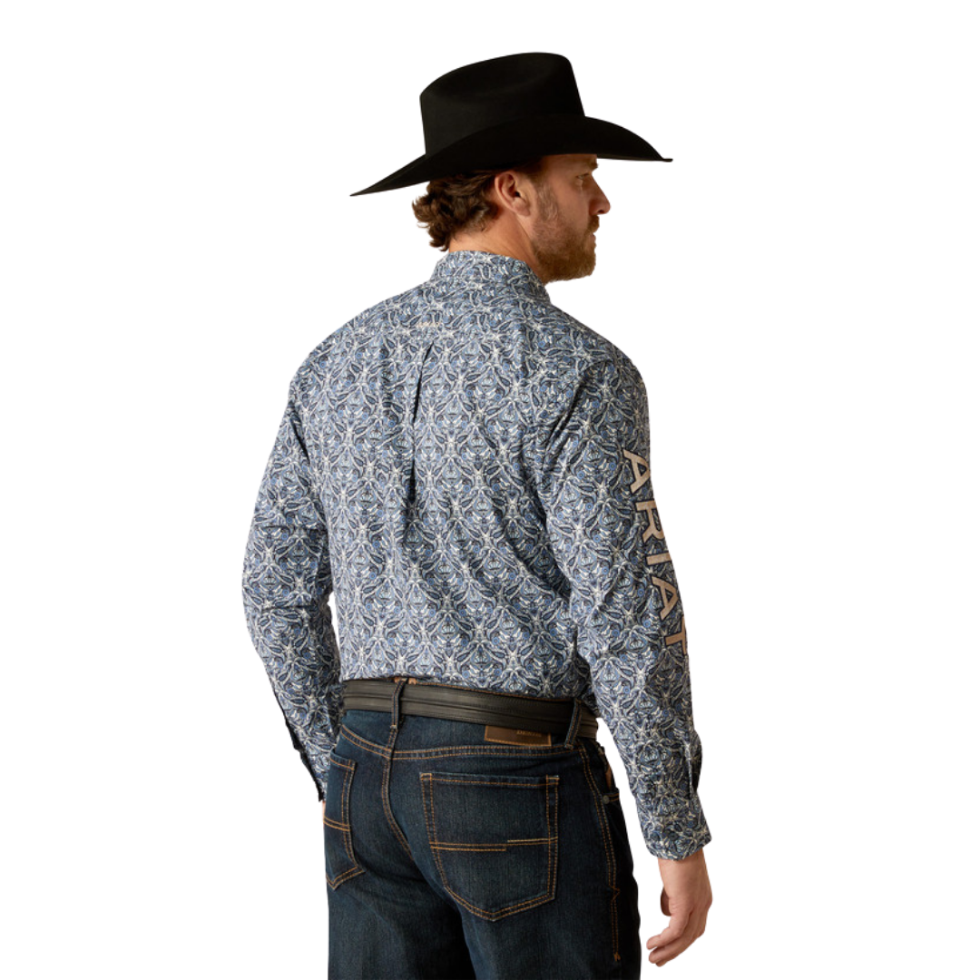 Ariat Men's Team Orlando Classic Fit Blue Shirt - Big