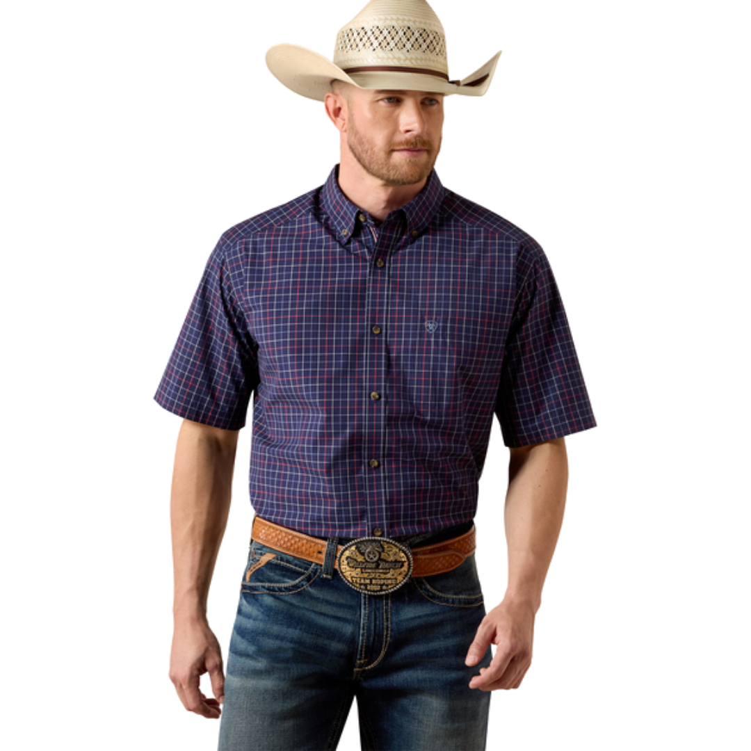 Ariat Men's Pro Series Bernard Classic Fit Blue Shirt