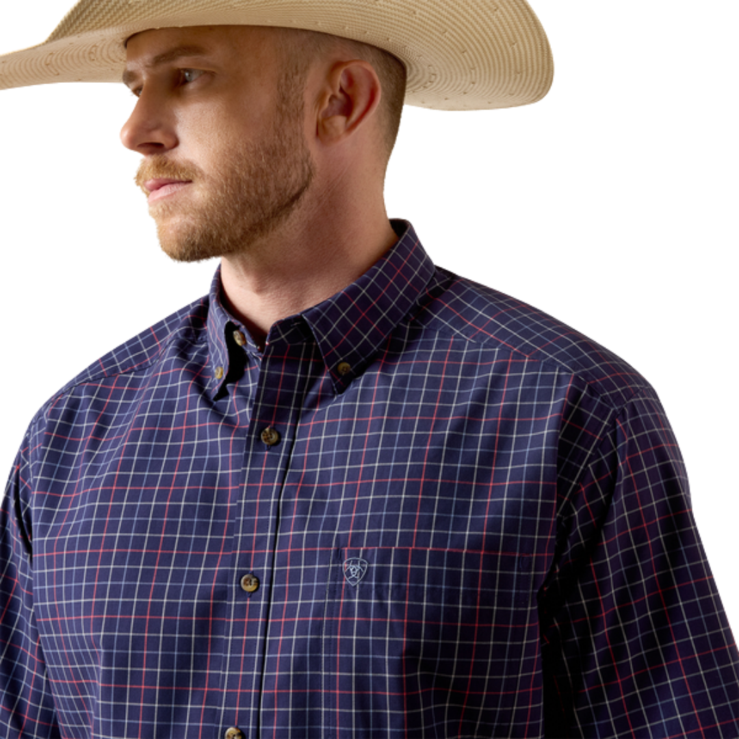 Ariat Men's Pro Series Bernard Classic Fit Blue Shirt