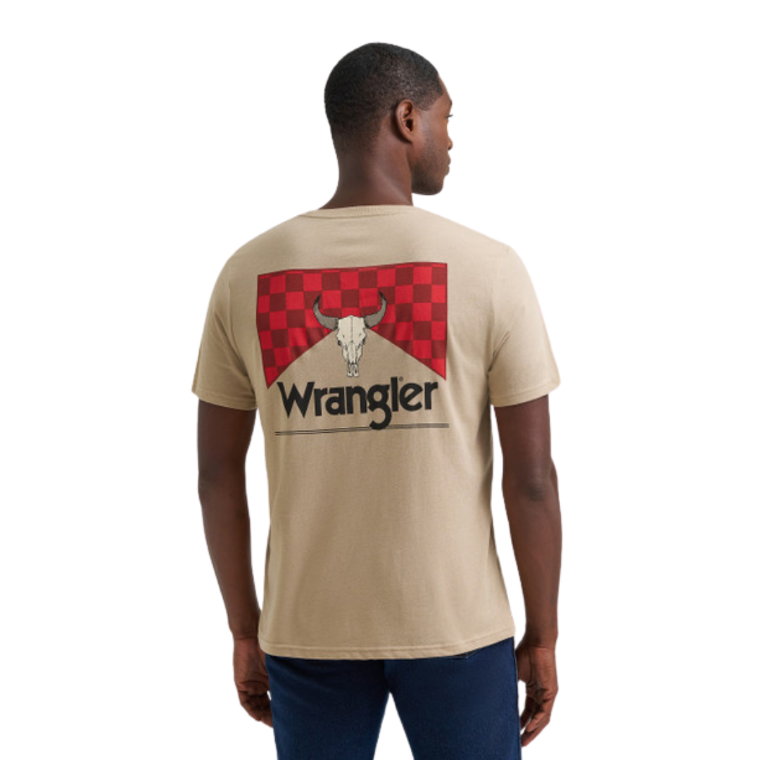 Wrangler Men's Graphic Tan T-Shirt