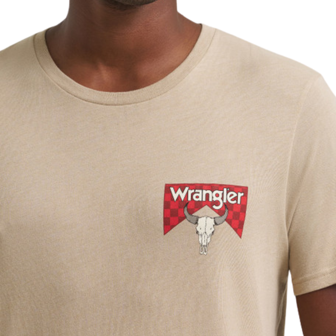 Wrangler Men's Graphic Tan T-Shirt