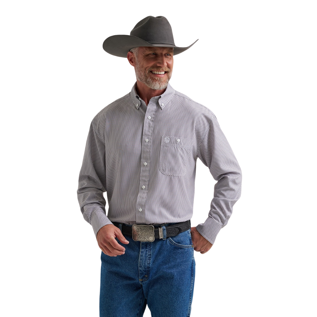Wrangler Men's George Straight Blue Shirt