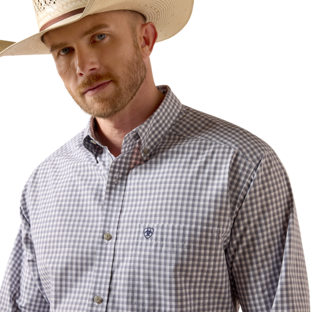 Ariat Men's Pro Series Blaire Classic Fit Grey Shirt