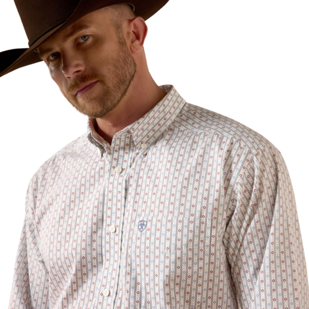 Ariat Men's Wrinkle Free Willke Classic White Shirt