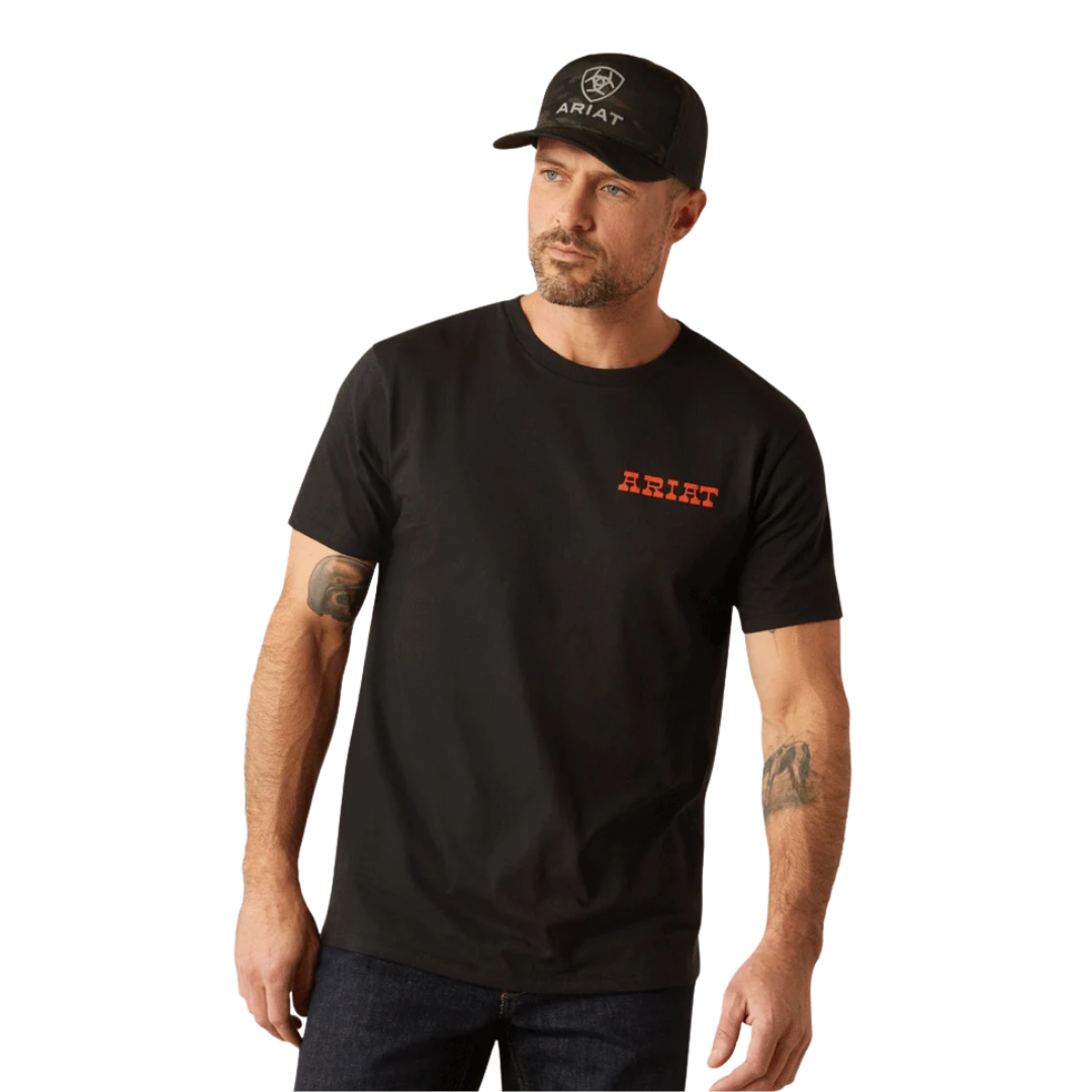 Ariat Men's Denim Badge Black Shirt