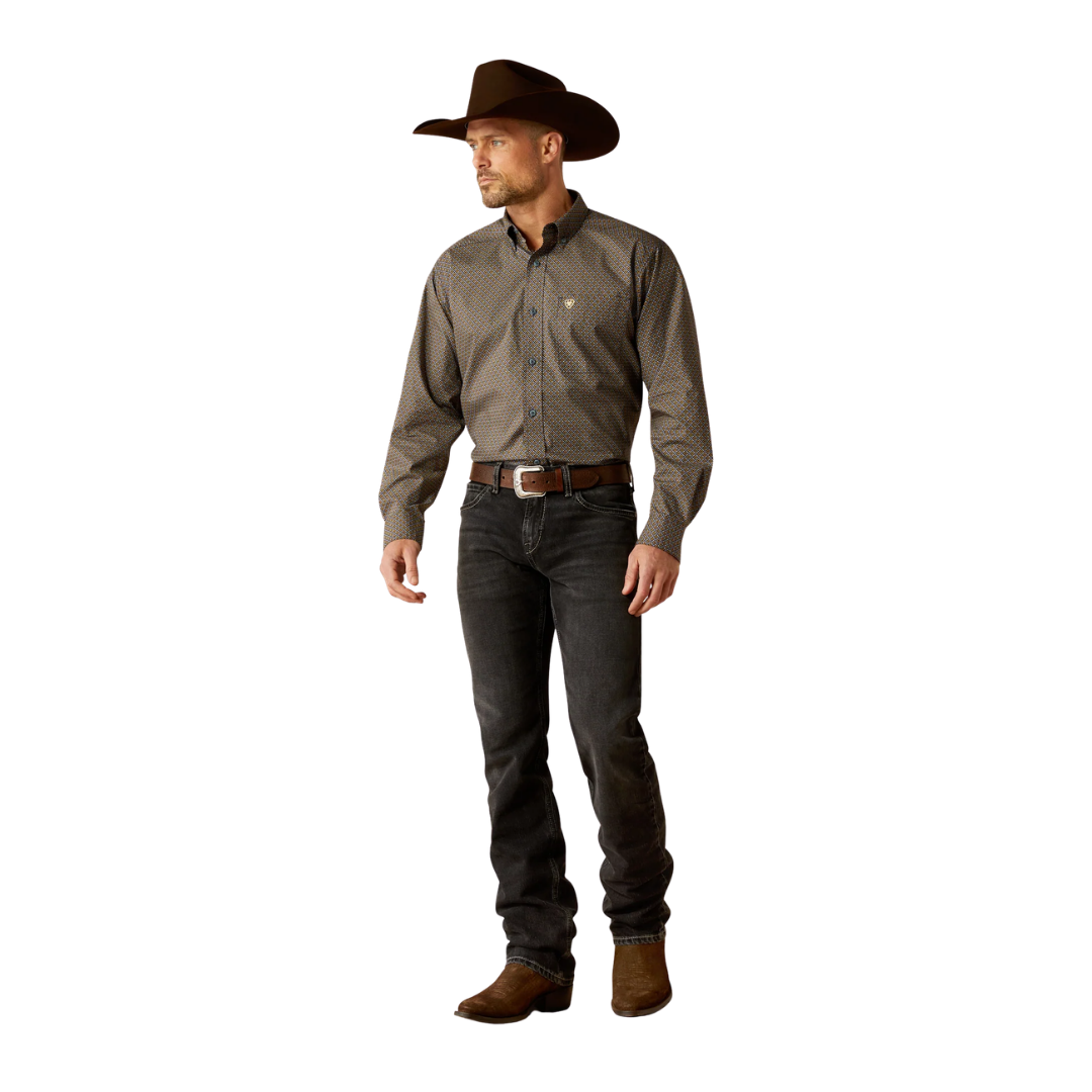Ariat Men's Reagan Classic Fit Royal Blue Shirt