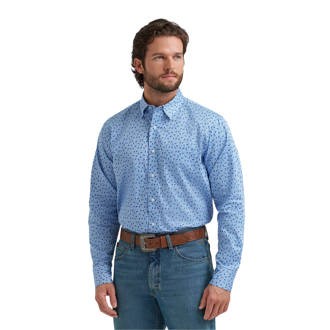Wrangler Men's Cody Johnson Sky Paisley Shirt
