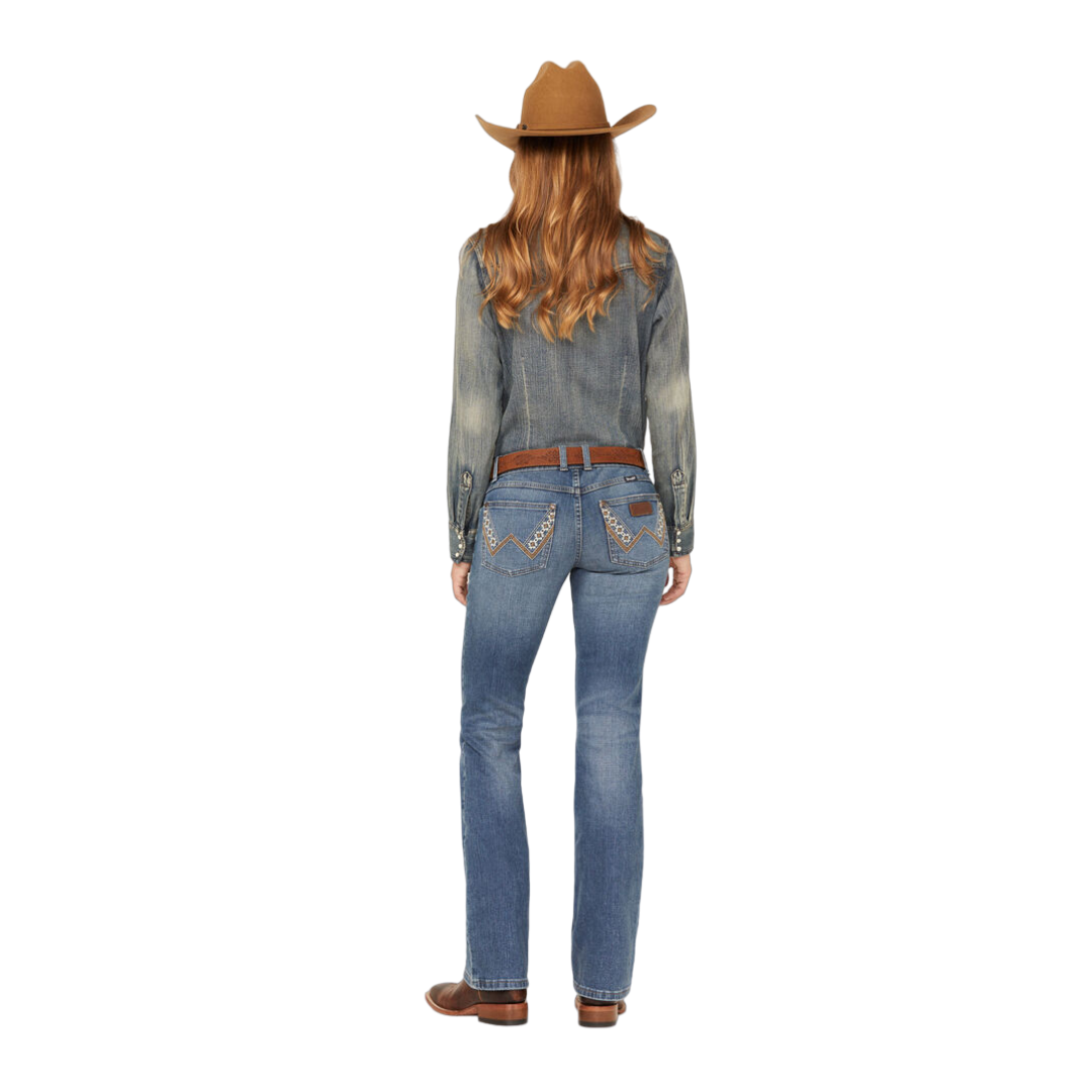 Wrangler Women Retro Sadie Low-rise Blue Jeans