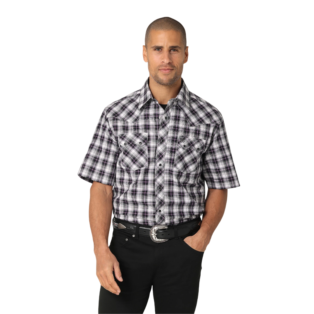 Wrangler Mens Western Multicolor Shirt