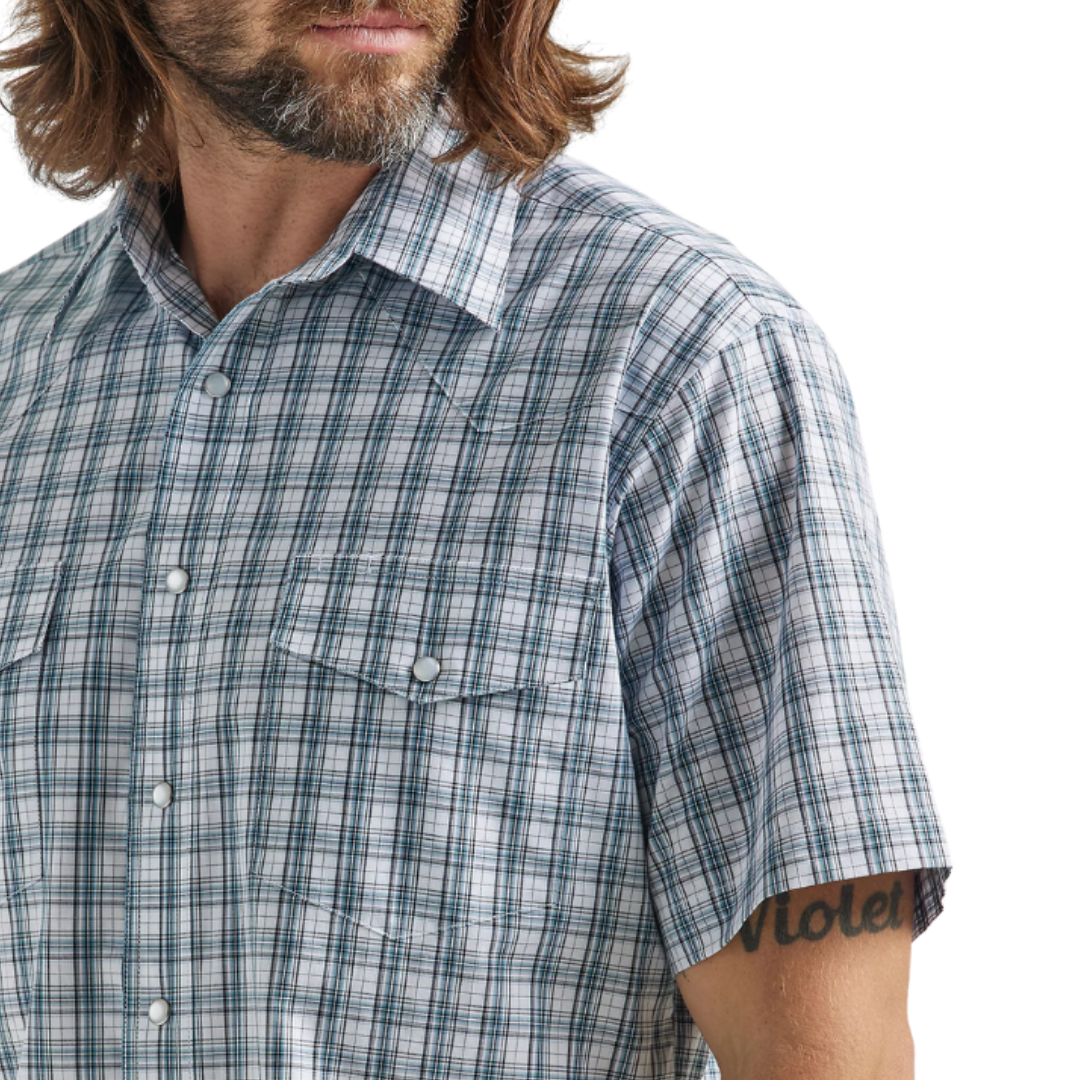 Wrangler Men's Western Snap Wrinkle Resist Shirt